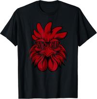 South Carolina Retro Cock Vintage State Varsity Cotton Tee - Made In Usa S