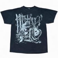 Vintage 90s Gone Country Music Instruments Cowboy Hat Boots Graphic T-shirt XL XL