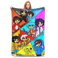 Compas Family Blankets Soft Warm Flannel Throw Blanket Bedding for Bed Living room Picnic Travel Home Sofa Size: 75*100cm, Weight: 230 GSM