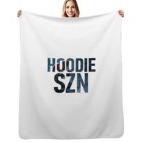 Hoodie SZN Throw Blanket Cozy Sofa Blanket for TV Watching Napping Size: 75*100cm, Weight: 230 GSM