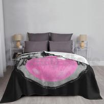 Skull Bubble Gum Blanket Fashion Custom Skull Bubble Gum Candy Skull Pop Art Goth Nu Goth Pastel Goth Size: 75*100cm, Weight: 230 GSM