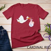 Baby Shower Stork Unisex T-shirt 3 S
