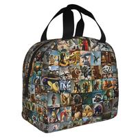 Italian Brainrot Meme Portable Lunch Box Multifunction Tralalero Tralala Thermal Cooler Food Insulated Lunch Bag Office Work One Size
