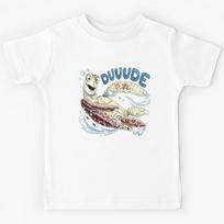 Retro Big Dude Lil Dude Sea Turtle Beach Vacation Fathers Day Kids T-Shirt 100