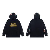 Cross-border Tide Brand Gallery Dept Embroidery Letter Inverted Print Hooded Sweater Men's and Women's High Street Hoodie Jacket S