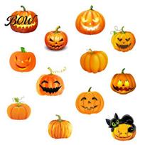 Easy Peel And Stick Holiday Murals 3 Sheets Halloween Ghost Face Pumpkin Wall Sticker, Cute Black Cat Playful Wizard Graphics Decorative Decals, A