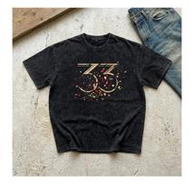 Expedition 33 T-Shirt, 33 Graphic Washed Oversized Tee, Gold Red Aesthetic Shirt, Streetwear Graphic Tee, Minimalist Cotton Shirt Gift XL