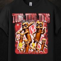 Tung Tung Tung Sahur Merch, Tung Tung Sahur, Brainrot T Shirt, Steal A Brainrot, Triple T, Italian Brainrot Meme S brown