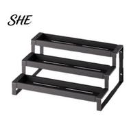 Multi Purpose Display Shelf Retractable 3-Tie Spice Rack, Heavy Duty Carbon Steel Condiment Organizer, Stationery Storage Rack Space Saving Seasoning juoda