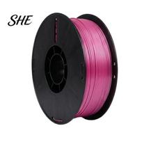 Multi Color Silk Filament PLA 3D Printer 1.75mm, 1Kg Spool, Low Warping FDM Supplies for Printing Projects, Neatly Wound Durable rožinė raudona spalva