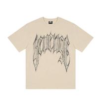 Wholesale cross-border European and American tide brand revenge sketch painting printing short sleeve t-shirt men and women bf high street hip hop S