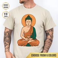 Amitabha Buddha T-Shirt Buddhist Lotus Design Spiritual Mindfulness Tee | Meditation Shirt, Yoga Tee, Zen Gift, Inner Balance Tee XL