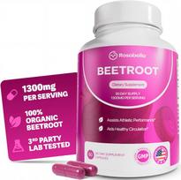 1300 mg ekologiško burokėlio šaknies kapsulės, 60 vnt. 1 PACK