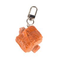 Vibrant Sweet and Sour Pork Charm Keychain Simulated Food Keyring Pendant Smooth Bag Accessory Funny Phone Decoration A