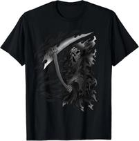 Grim Reaper Angel Of Death Cool Dead Ripper Skull Gift Idea T-Shirt 4XL