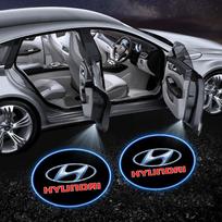 2 vnt. Automobilio durų projektoriaus lempos Emblema LED Pasveikinimo šviesa Hyundai Accent Aslan Avante HB20 i20 i30 i40 ix20 Parisi BAYON