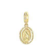 Gold Series Copper Teapot Goldfish Leopard Virgin Mary Pendant Fit Diy Bracelet Necklace Women'S Jewelry Gifts