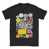 BFDI Battle for Dream Island T-Shirt Summer Cotton T Shirts For Men Harajuku Custom Logo Tee Shirt Short Sleeve Y2K Retro Tees S juoda