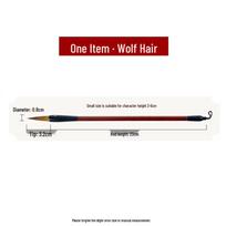 Wolf & Goat Hair Mixed Brush Set for Beginners - Large, Medium, Small Sizes for Calligraphy & Chinese Painting.
