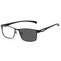 Anti Blue Light Myopia Photochromic Sunglasses Men Metal Rectangle Eyeglasses Chameleon Men's Close-up Glasses UV400 Original Lenses