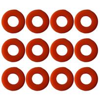 Tennis Racket Vibration Dampening System 12pcs for Optimal Performance Orange