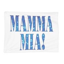 Mamma Mia -disco Blankets Soft Warm Flannel Throw Blanket Bedding for Bed Living room Picnic Travel Home Sofa Size: 75*100cm, Weight: 230 GSM