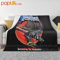 Judas Priest 1982 Screaming For Vengeance Tour Ultra-Soft Blanket Quilt Winter Sofa Cover Bed Covers Size: 75*100cm, Weight: 230 GSM