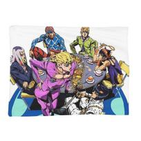 Anime JOJO HD ART Blankets Soft Warm Flannel Throw Blanket Bedspread for Bed Living room Picnic Travel Home Couch Size: 75*100cm, Weight: 230 GSM