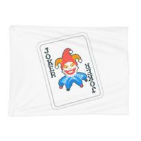 Balatro Playing Card Jocker Lusty Joker Blanket Soft Warm Flannel Throw Blanket Cover for Living room Picnic Travel Home Couch Size: 75*100cm, Weight: 230 GSM