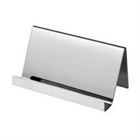 Desktop Business Card Holder Name Tag Display Rack Business Card Storage Name Card Display Stand Silver-Mirrored