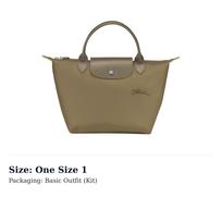 LONGCHAMP Le Pliage Green Perdirbto Poliamido Koldūno Formos Rankinė Maža Moteriška Cynara Scolymus Žalia 1621919M04 One Size 2 žalia