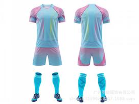 2025 new light board football jersey set adult children's six-color men's and women's game short-sleeved training jersey set S