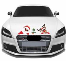 Christmas Decoration Car Sticker Decal Santa Claus  Moose Xmas Tree Sticker Trim