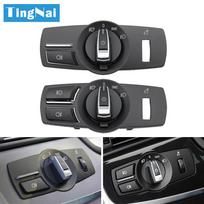 LHD RHD priekinių žibintų lempos rotacinio mygtuko rūko žibintų jungiklio dangtelio apdaila, skirta BMW 5 5GT 6 7 X3 X4 serijai F10 F11 F07 F06 F01 F25 F26 Headlight Switch