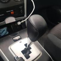 Mano geros automobilio odinės pavarų svirties apykaklės Tinka Toyota Corolla Rav4 Rav 4 2014 - Aksesuarai Automatinės pavaros svirties rankenėlės dangtelis Black black line