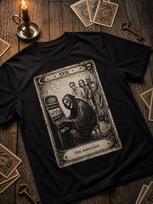 Gothic Tarot Grim Reaper T-Shirt, Dark Alternative Clothing, Vintage Illustration Tee 2XL