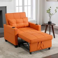 Ištraukiamas sofa-lova, su USB, gėrimų laikikliu, 1 vnt