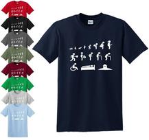 EVOLUTION OF LIFE T-SHIRT Funny Party Anarchy Journey Gift Dad Father Tshirt Top XL