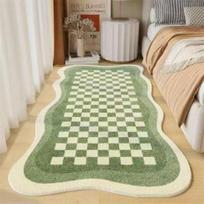Simple Cream Wind Living Room Bedroom Soft Bedside Rug Home Non-slip Thickened Imitation Cashmere Carpet 40X60CM