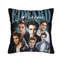 Funny Edward Cullen Jacob Twilight Pillow Cover  Fashion Pillow Case For Couch Sofa Bedroom Comfy Cushion Cover Gift Idea 12x12Inch
