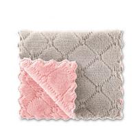8pc Kitchen Anti-grease Wiping Rags Efficient Super Absorbent Microfiber Cleaning Cloth Home Washing Dish Kitchen Cleaning Towel 4PC