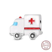 Silve Charm Bead Components Bead Components Doctor's Teeth Dentist Charm Bead Components First Aid Kit Dangle Designed For Bracelet High Quality Fine