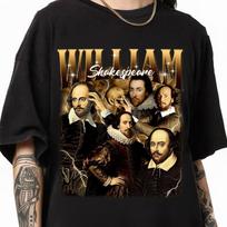 Retro William Shakespeare Unisex T-Shirt, William Shakespeare Vintage 90s T-Shirt, Funny William Shakespeare Tee XXL
