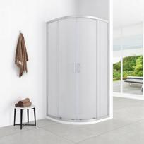 Aptel AQ.100-501106 / AQUAFORM / AZUL / Kabina półokrągła 90/185 CHROM, Szkło matowe FABRIC 5MM EASY CLEAN | 5903332939473 | 5903332939473