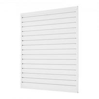 Sieninė lentjuosčių plokštė, 1230x1235x20 mm, balta, PVC laikymas