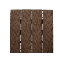 Lauko grindų danga, tamsiai ruda, 30 x 30 x 2,2 cm, 10 vnt