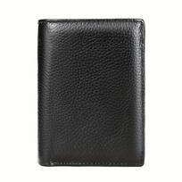 Odinė vyriška piniginė su RFID, Juoda