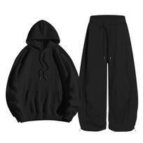 Autumn Winter Basic Fleece Hoodies and Sweat Pants Set Women Jogger Casual Set Track Suit Sportswear Tracksuits Unisex Ensemble Jogging Female S juoda