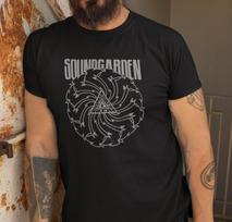 Soundgarden Marškinėliai Badmotorfinger Chris Cornell Roko Grupė Sietlas Grunge Marškinėliai S