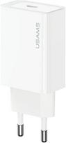 USAMS 20W USB-C SIENINIS ĮKROVIKLIS, SKIRTAS IPHONE, SAMSUNG, XIAOMI